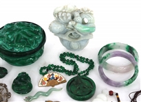 ASIAN COSTUME JEWELRY & DESK ORNAMENTS 