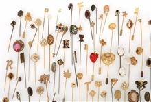 COSTUME JEWELRY STICK & LAPEL PINS