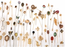 COSTUME JEWELRY STICK & LAPEL PINS