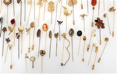 COSTUME JEWELRY STICK & LAPEL PINS