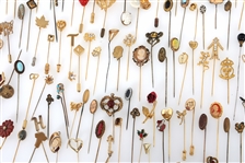 COSTUME JEWELRY STICK & LAPEL PINS