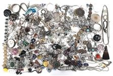 SILVER TONED COSTUME JEWELRY 