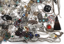 SILVER TONED COSTUME JEWELRY 