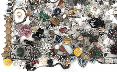 SILVER TONED COSTUME JEWELRY 