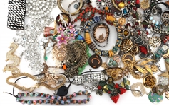 COSTUME JEWELRY NECKLACES, BROOCHES, BRACELETS