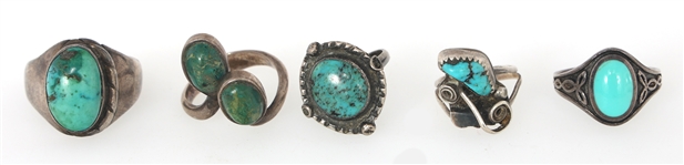 STERLING SILVER SEMI-PRECIOUS STONE RINGS 