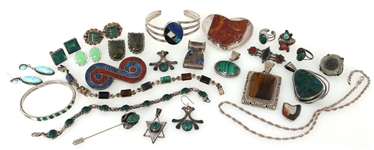 STERLING SILVER & SEMI-PREIOUS STONE JEWELRY
