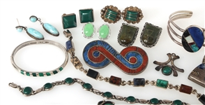 STERLING SILVER & SEMI-PREIOUS STONE JEWELRY