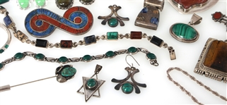 STERLING SILVER & SEMI-PREIOUS STONE JEWELRY