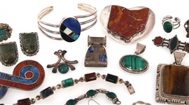 STERLING SILVER & SEMI-PREIOUS STONE JEWELRY