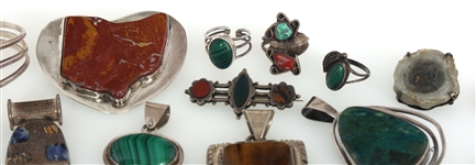 STERLING SILVER & SEMI-PREIOUS STONE JEWELRY