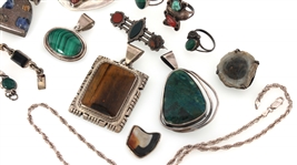 STERLING SILVER & SEMI-PREIOUS STONE JEWELRY