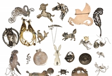 STERLING SILVER SOUTHWESTERN & ANIMAL JEWELRY 
