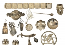 STERLING SILVER NONWESTERN BROOCHES & PENDANTS
