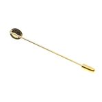 14K YELLOW GOLD AND OPAL HAT PIN