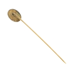 10K YELLOW GOLD AND GARNET HAT PIN
