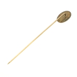 10K YELLOW GOLD AND GARNET HAT PIN