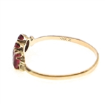 10K YELLOW GOLD SEMI-PRECIOUS STONE RINGS
