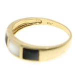 10K YELLOW GOLD SEMI-PRECIOUS STONE RINGS