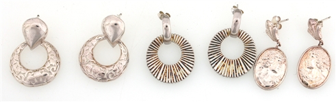 STERLING SILVER WOMAN'S EARRINGS 