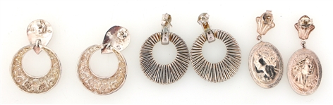 STERLING SILVER WOMAN'S EARRINGS 
