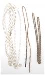 STERLING SILVER CHAINS AND NECKLACES 