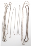 STERLING SILVER CHAINS AND NECKLACES 