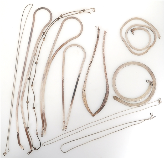 STERLING SILVER NECKLACES 