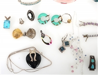 STERLING SILVER BRACELETS, NECKLACES, AND PENDANTS 