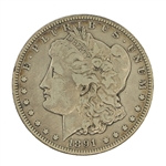 1891-CC CARSON CITY US SILVER MORGAN DOLLAR COIN