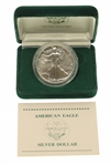 1990 AMERICAN EAGLE 1 OZ FINE SILVER UNC COIN