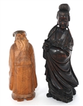 ASIAN FIGURAL WOOD CARVINGS 
