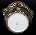 NIPPON HAND PAINTED FLORAL VASE
