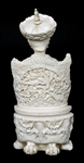 ASIAN EMPEROR AND EMPRESS COMPOSITE STATUES