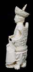ASIAN EMPEROR AND EMPRESS COMPOSITE STATUES