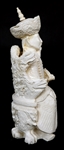 ASIAN EMPEROR AND EMPRESS COMPOSITE STATUES