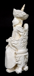 ASIAN EMPEROR AND EMPRESS COMPOSITE STATUES