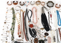COSTUME JEWELRY NECKLACES, BRACELETS, AND BROOCHES