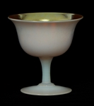 AURENE ART GLASS CUP AND SAUCER