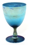 L.C. TIFFANY ART GLASS LAMPSHADE AND COMPOTE