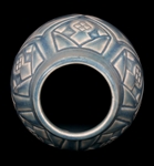 ROOKWOOD MATTE BLUE CERAMIC VASE #2392