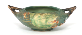 ROSEVILLE BUSHBERRY RUSSET TEAPOT, CREAMER, & SUGAR