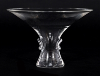 STEUBEN ART GLASS BOWL AND VASE
