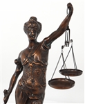 LADY JUSTICE BRONZE STATUE 