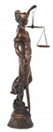 LADY JUSTICE BRONZE STATUE 
