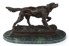 JULES MOIGNIEZ BRONZE DOG STATUE
