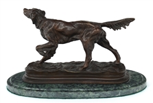 JULES MOIGNIEZ BRONZE DOG STATUE