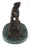 JULES MOIGNIEZ BRONZE DOG STATUE