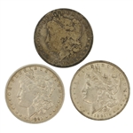 1880 & 1891 US MORGAN SILVER DOLLAR COINS