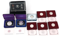 US SILVER COMMEMORATIVE COINS, MEDALS, & PROOF SET